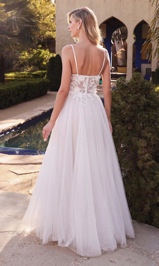2026-61 Layered A-Line Tulle Bridal Gown