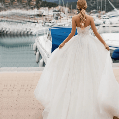 Simple wedding dresses | Off the shoulder wedding dress | Strapless wedding dress