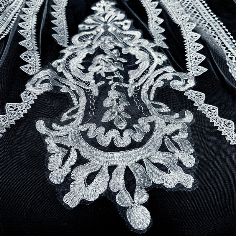 Wide Lace Cathedral Veil