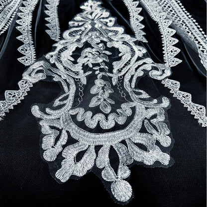 Wide Lace Cathedral Veil