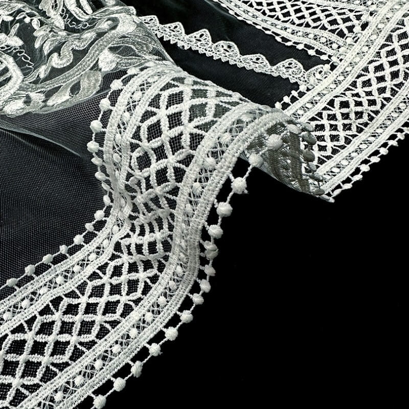 Wide Lace Cathedral Veil