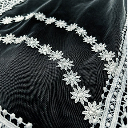 Wide Lace Cathedral Veil