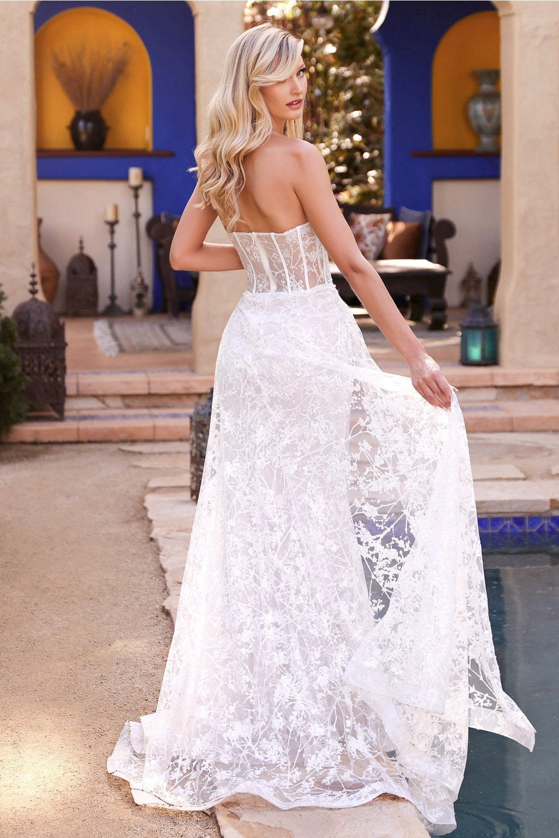 2026-75 Fitted Overskirt Wedding Dress