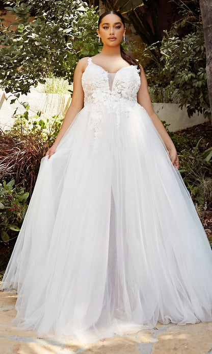 2026-61 Layered A-Line Tulle Bridal Gown