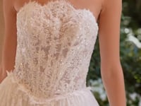 2026-59 Long Bridal Ball Gown Corset Lace Wedding Dress