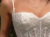 2026-74 Fitted Lace Corset Long Wedding Dress