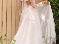 2026-13 A-Line Wedding Dress with Removable Sleeves